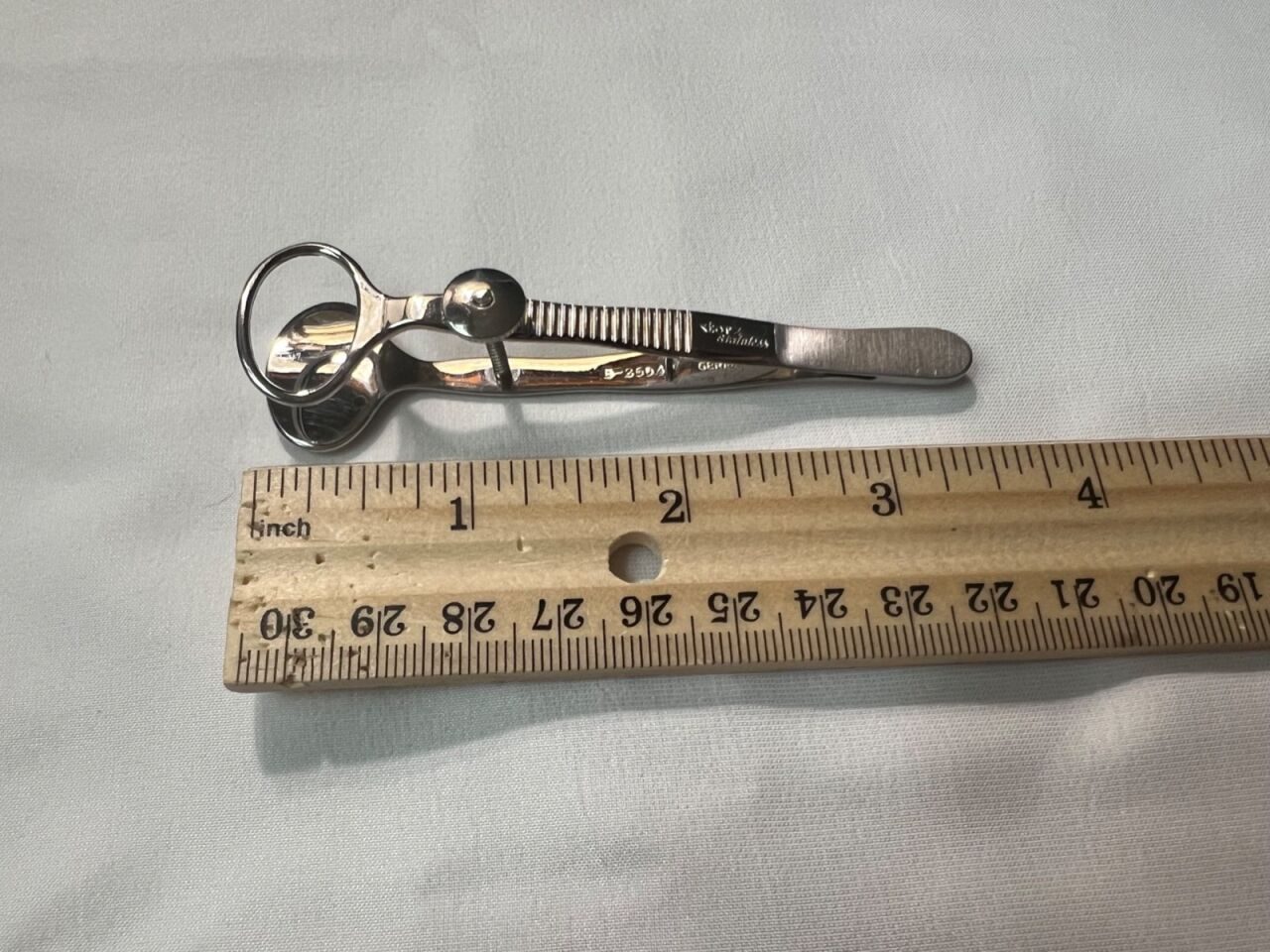 KARL STORZ E2604 Demarres Chalazion Forceps 24mm Lower & 12x20mm Upper Plates 3.6" Length — photo 5
