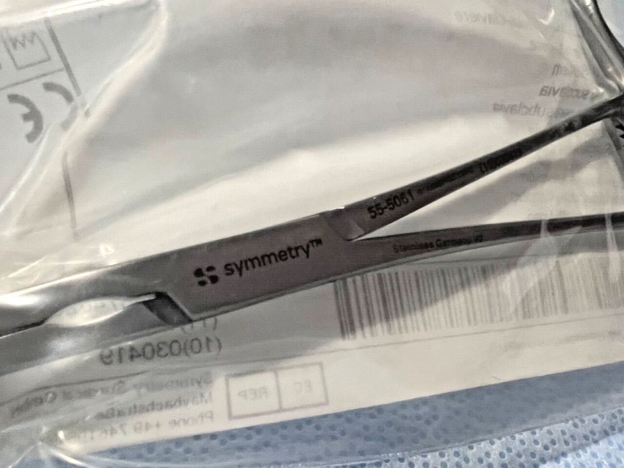 SYMMETRY SURGICAL 55-5061 Heaney Subclavian Artery Clamp 8" Double Angled — photo 2