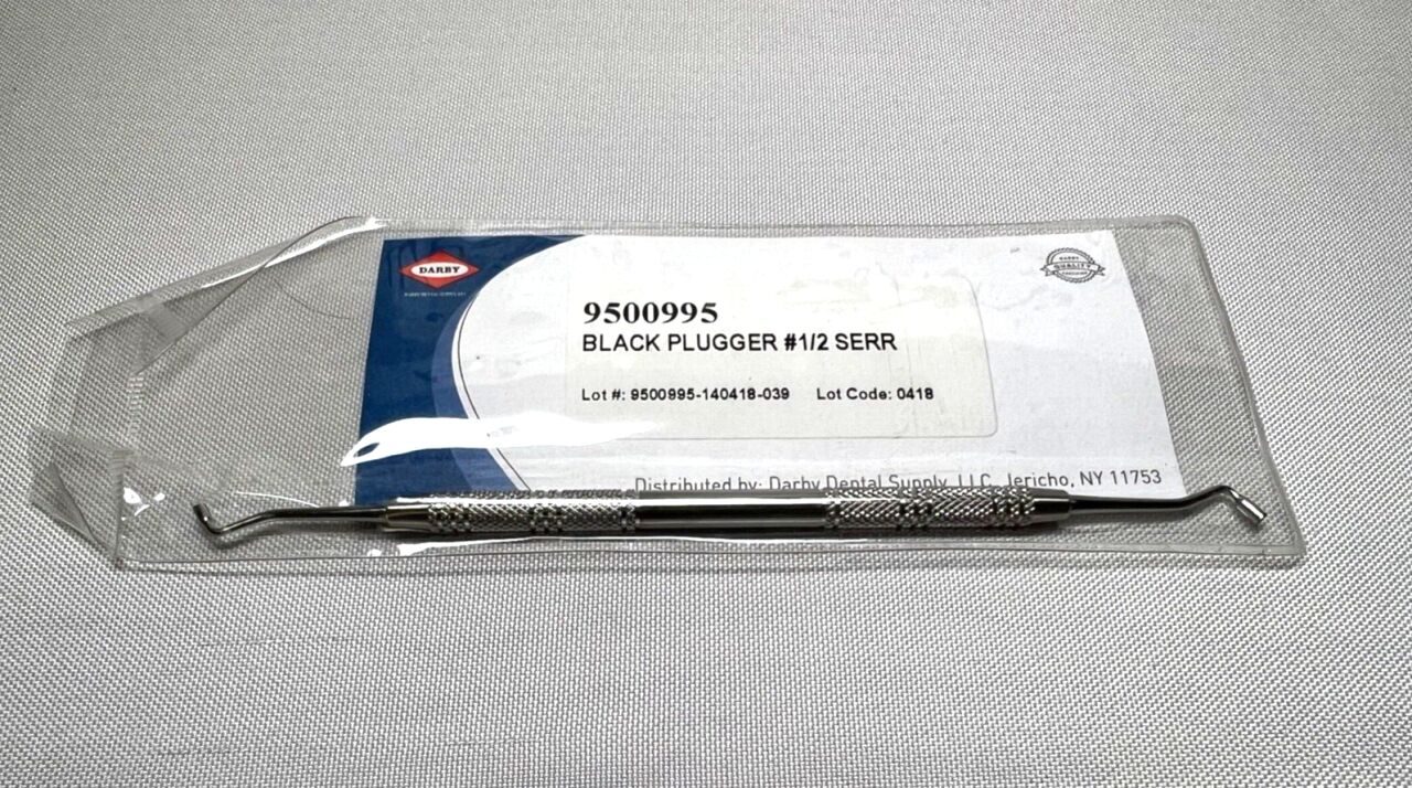 DARBY MEDICAL 9500995 Flexible Surgical Serrated Black Plugger #1/2 — photo 1