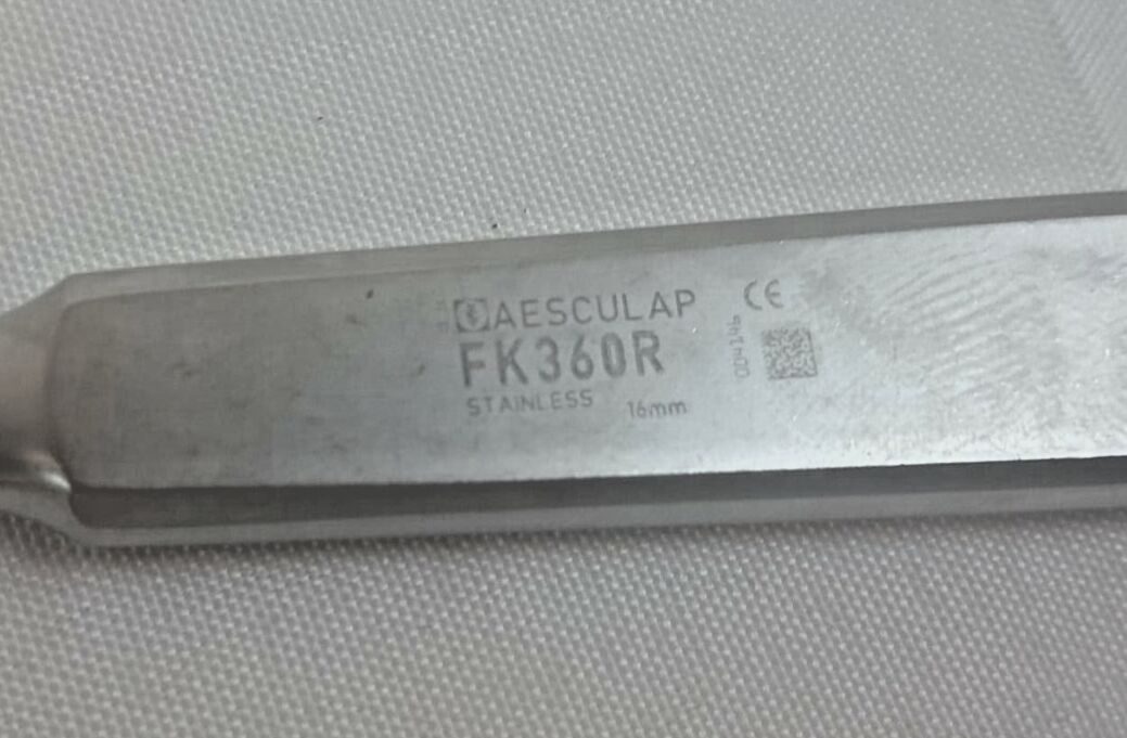AESCULAP FK360R Langenbeck Raspatory 16mm 7-1/2" Sharp — photo 3
