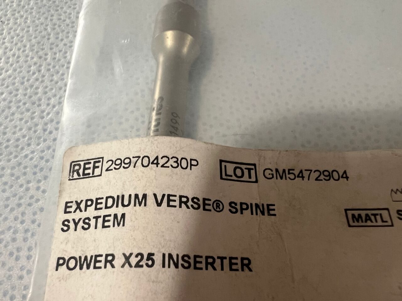DEPUY 299704230P Expedium Verse Spine System Power x25 Inserter — photo 2