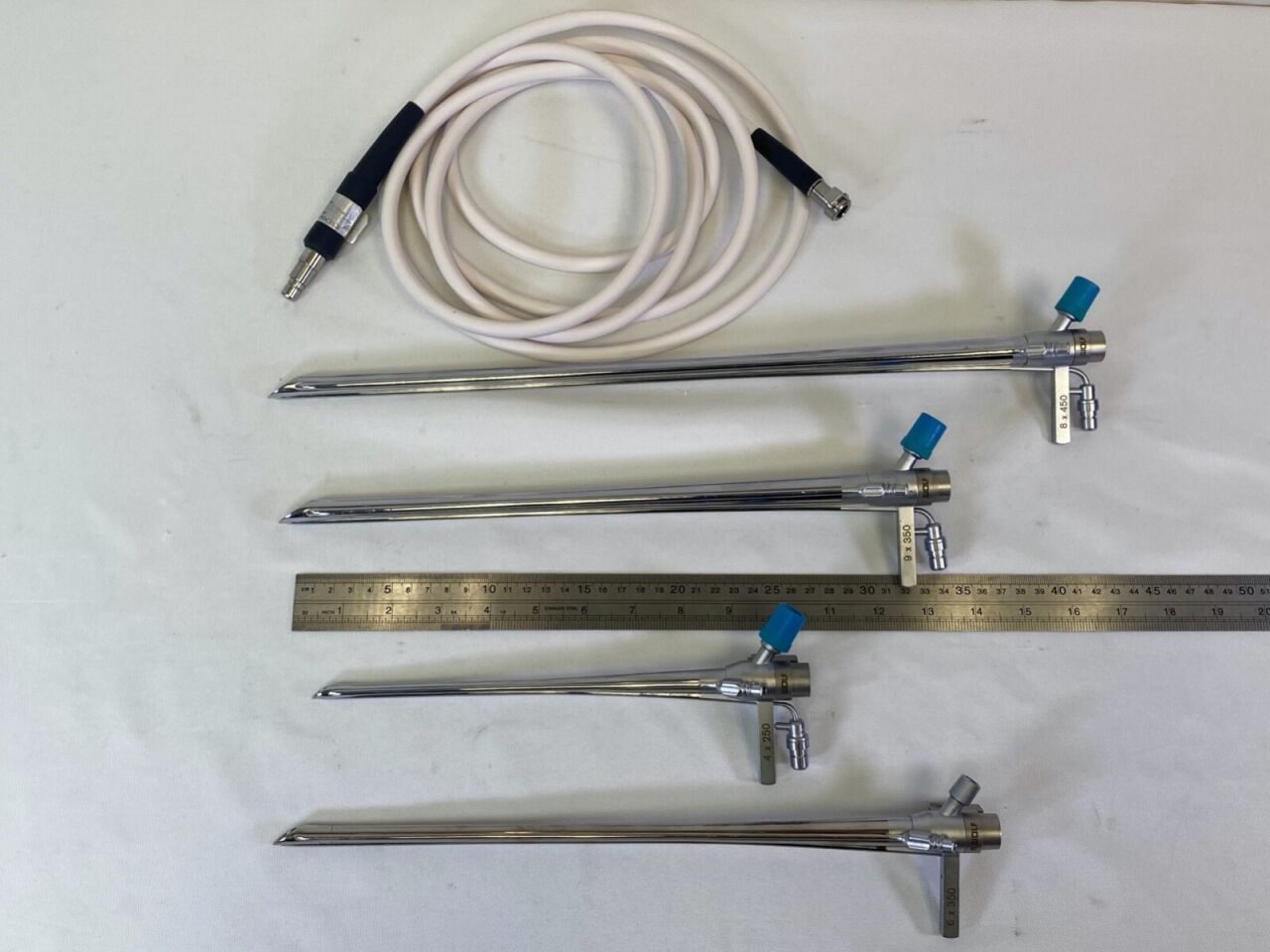R. WOLF Various Bronchoscopy Set w/ Light Carriers Light Cable & Case — photo 13