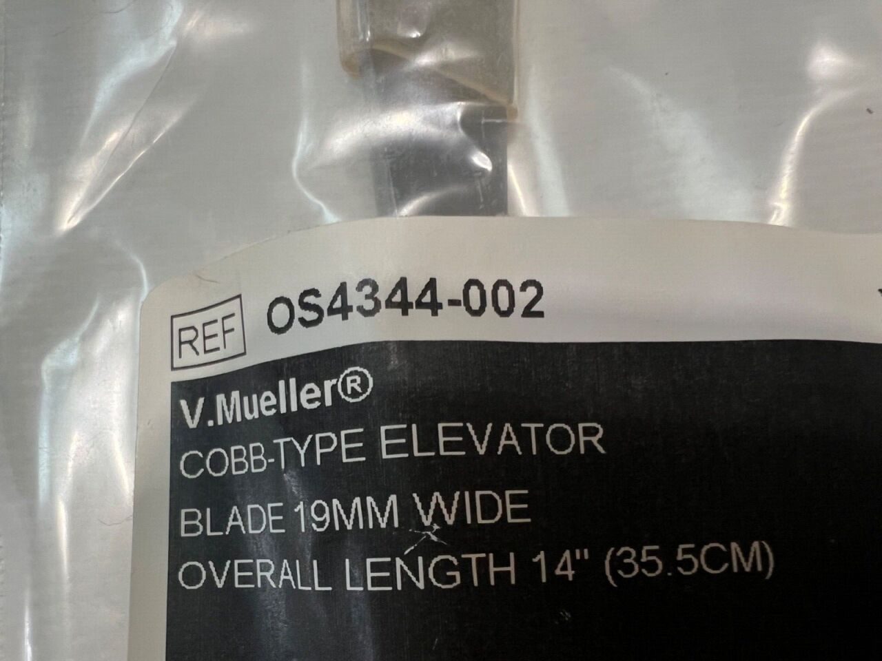 V. MUELLER OS4344-002 Cobb-Type Elevator 3/4" Blade X 14" Length Orthopedics — photo 2