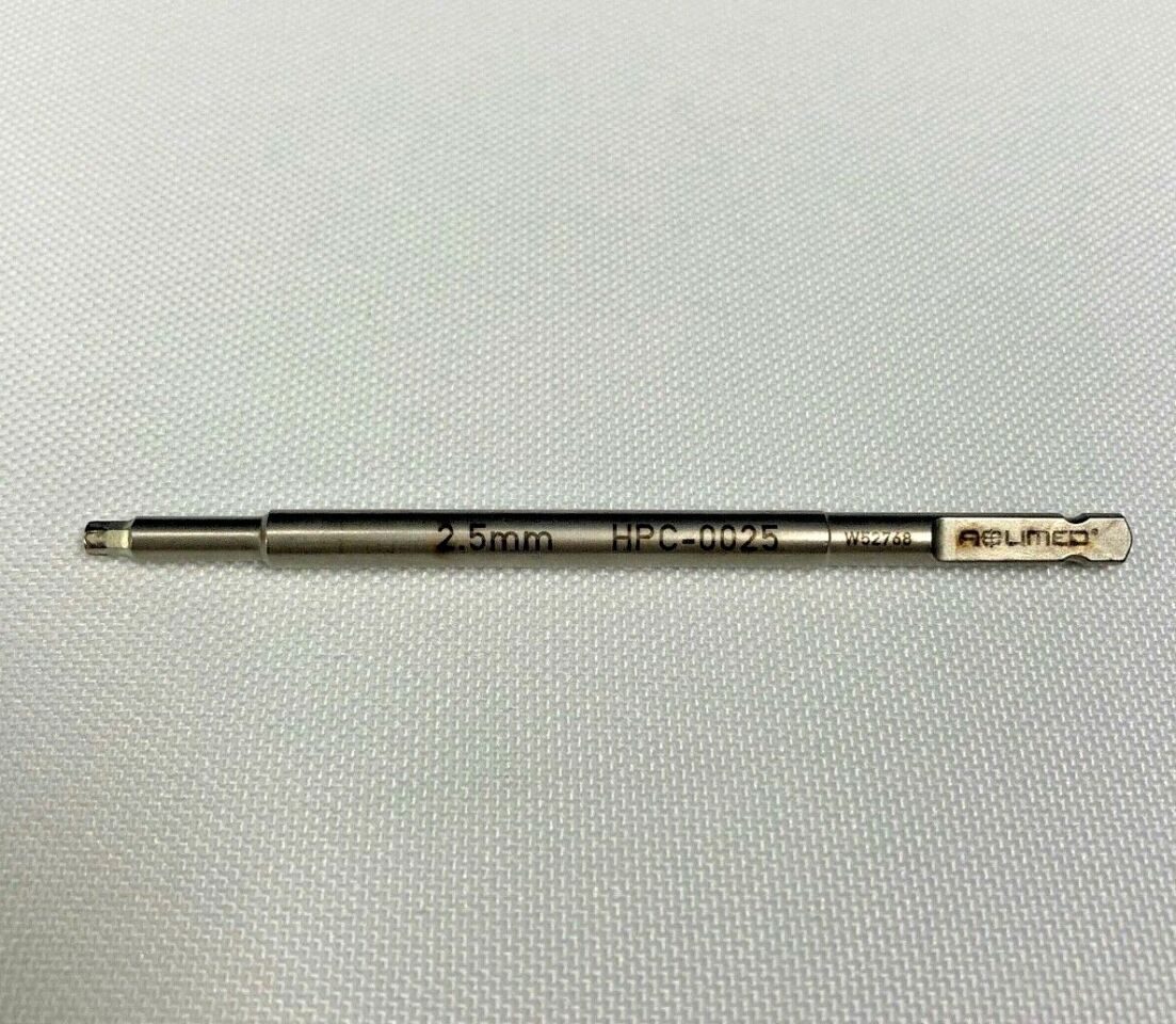 ACUMED HPC-0025 Hex Driver 2.5mm Hexagonal Screwdriver Shaft