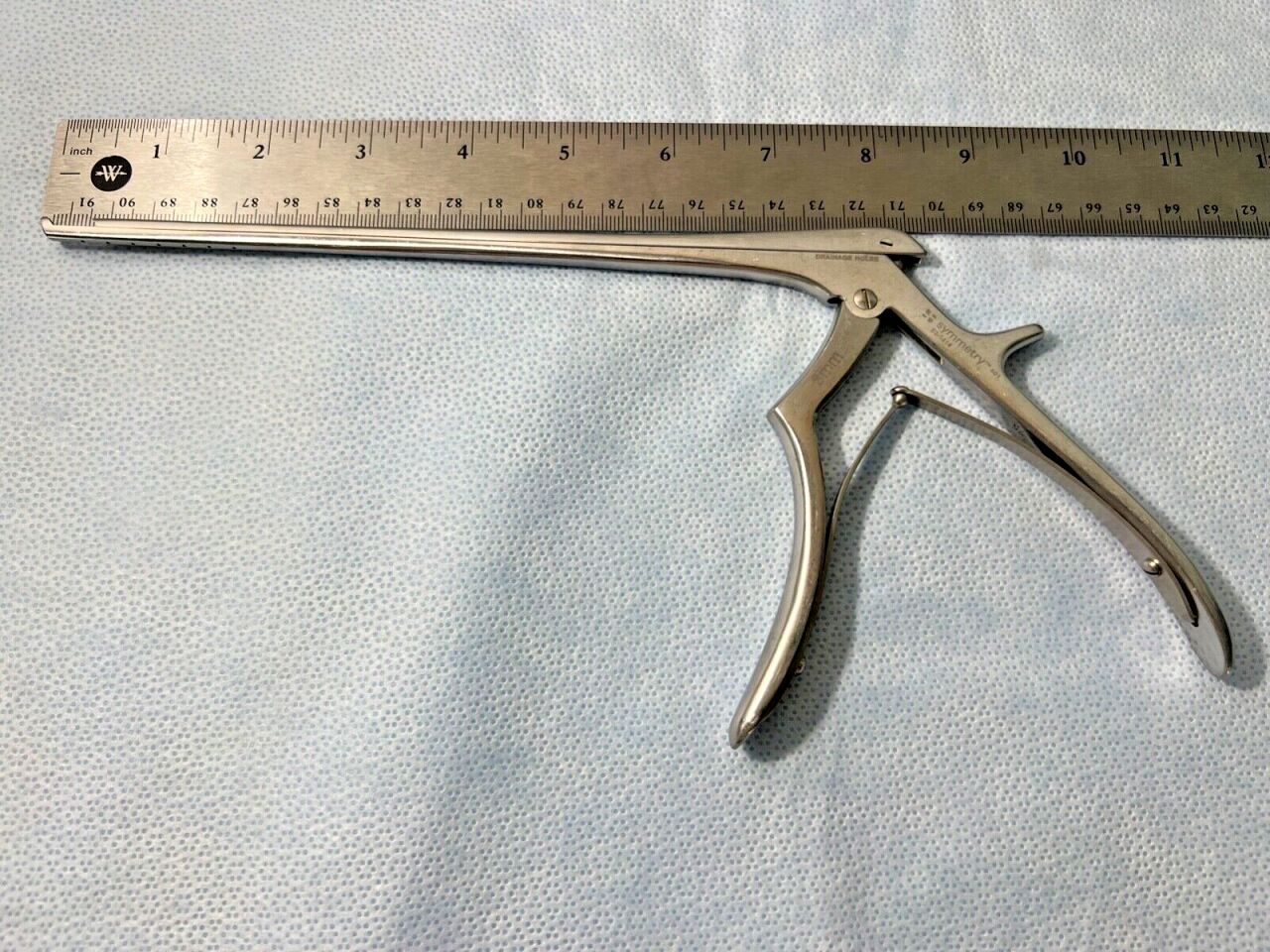 SYMMETRY SURGICAL 53-1414 8" 3mm X 40deg UpBite w/ Drainage Holes Lumbar Kerrison Rongeur — photo 6