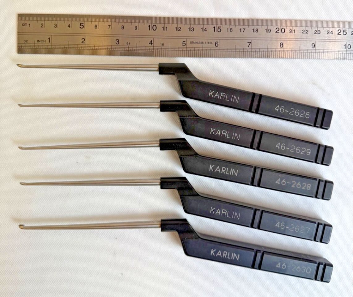 CODMAN Karlin 10 Piece   9.5" Long Microdiscectomy Curette Set w/ Case Orthopedics — photo 6