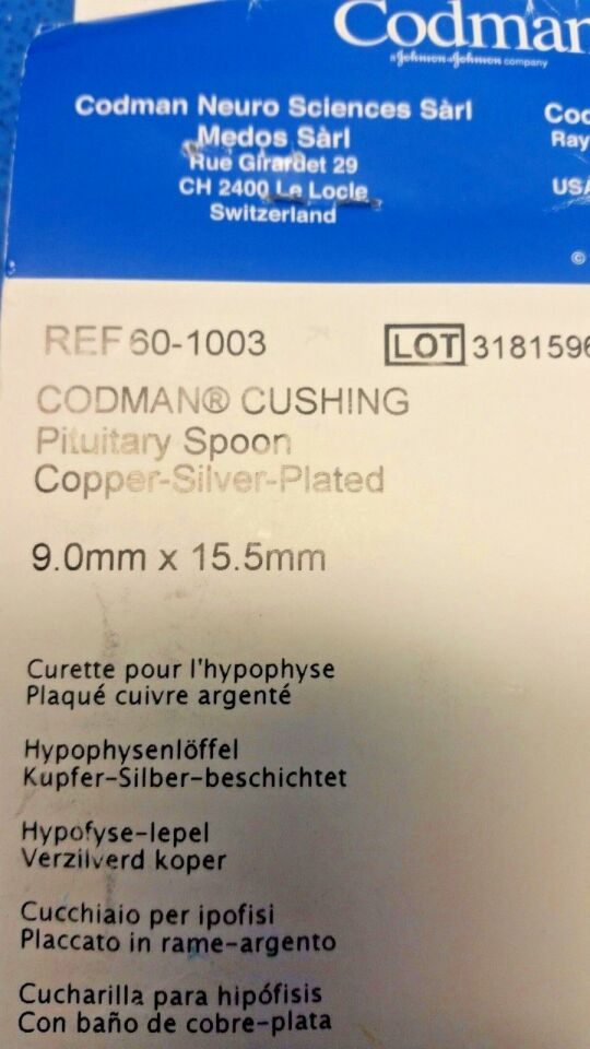 CODMAN 60-1000/1/2/3 Lot of 4 Cushing Pituitary Spoons Sizes 1/2/3/4 — photo 5
