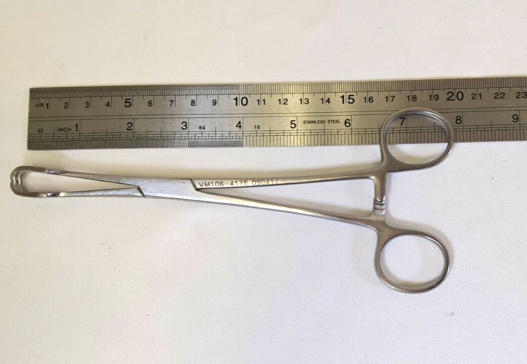 V. MUELLER VM106-4176 Lahey Grasping Forceps 8in 3x3 Teeth — photo 4