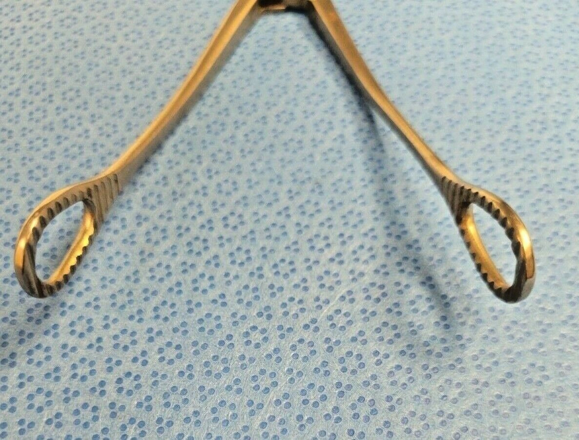 V. MUELLER GL660 Foerster Sponge Forcep Curved Serrated Tip 9-5/8" — photo 2