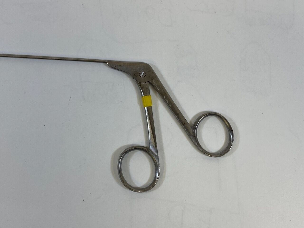 PILLING Single Action Serrated w Blunt Tooth Laryngeal Grasping Forceps Single Action Serrated — photo 2