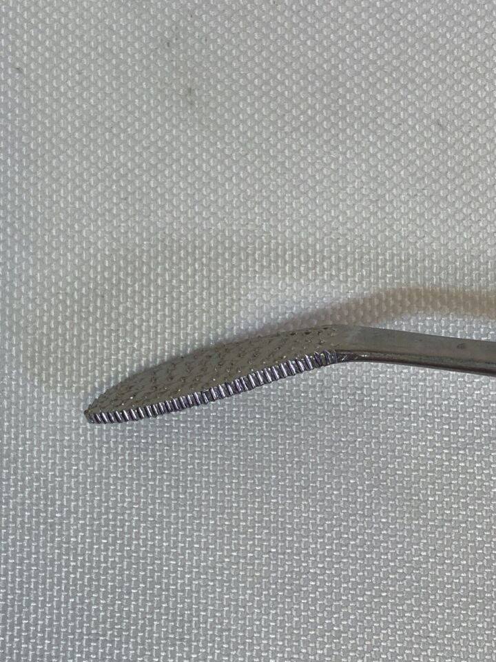 ZIMMER 1875-01 Orthopedic Rasp Heavy 12" Handle 1" Angled Tip Podiatry — photo 6