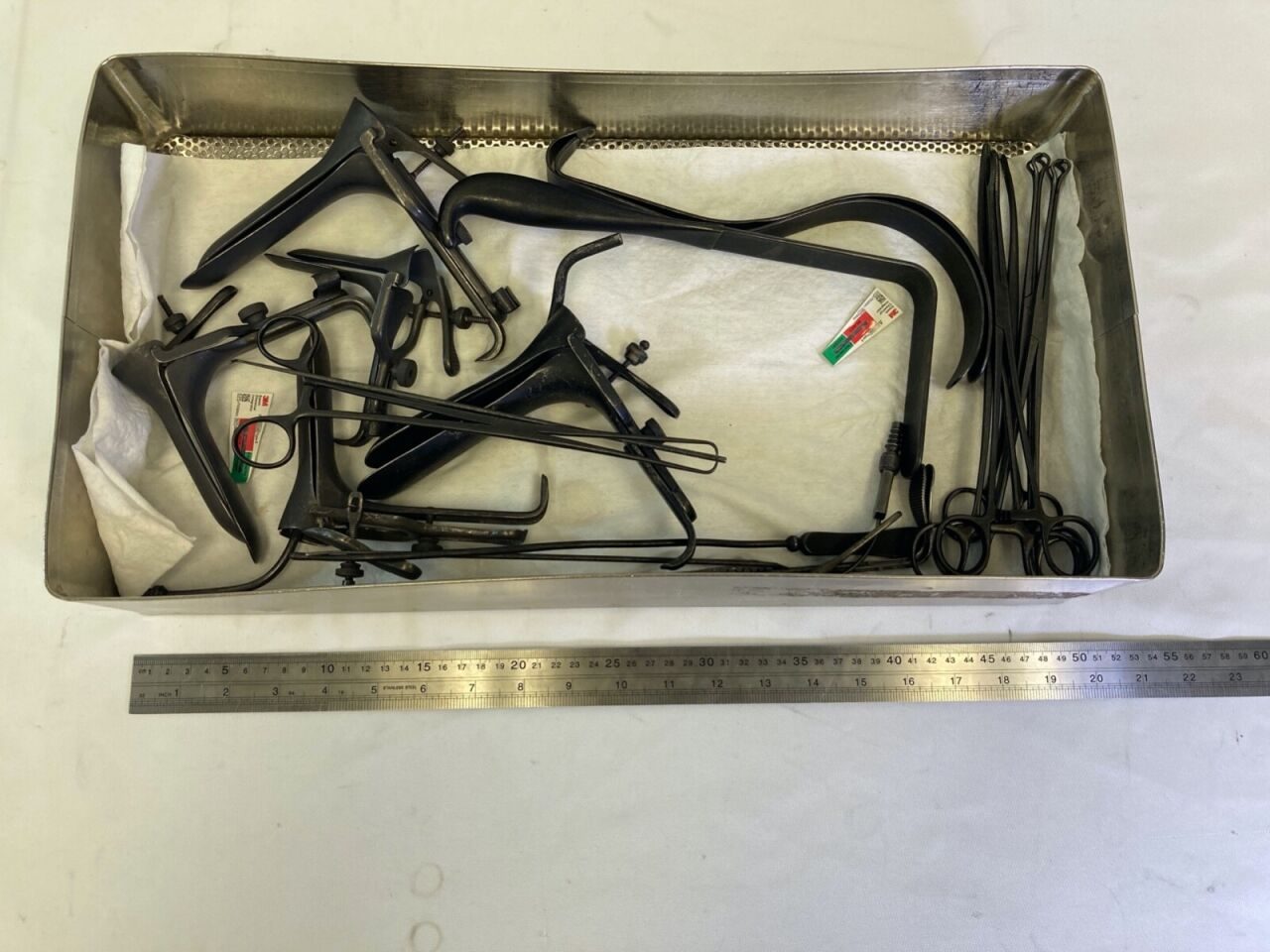 CODMAN 21 Piece Laser Anodized Blacked w/ Sterilization Tray OBGYN Instrument Set — photo 7