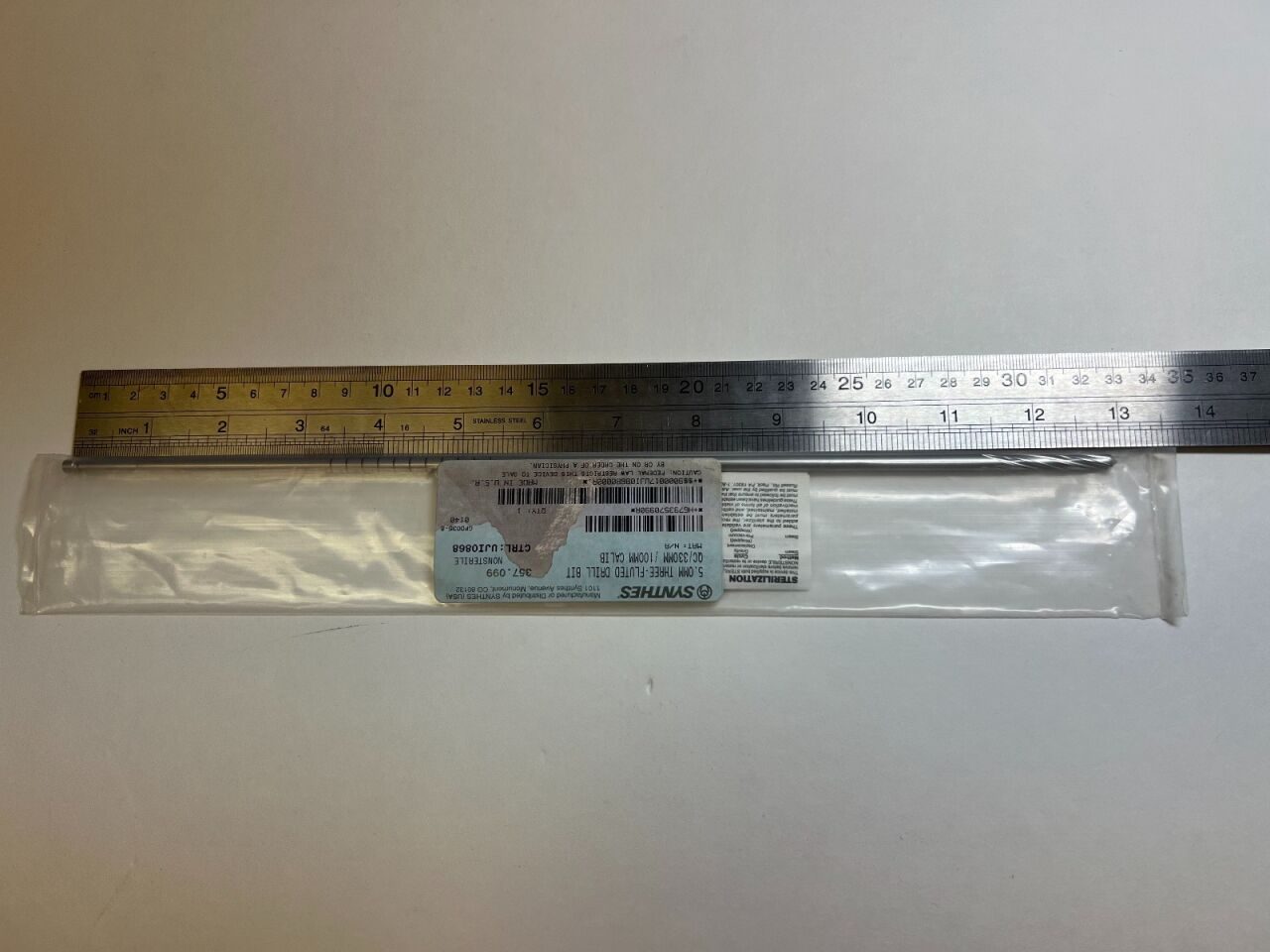 SYNTHES 357.099 5.0mm 3-Flute Drill Bit Drill Bit — photo 3