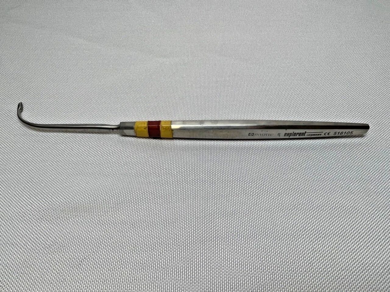 EXPLORENT 518105 Small 90deg Curve 3mm X 19cm Arum Oval Curette — photo 1