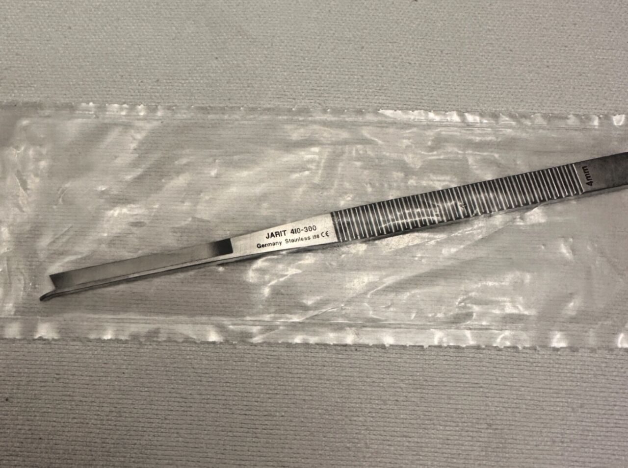JARIT 410-300 W/ Guard Straight 4mm Wide WL 7" Silver Osteotome — photo 6