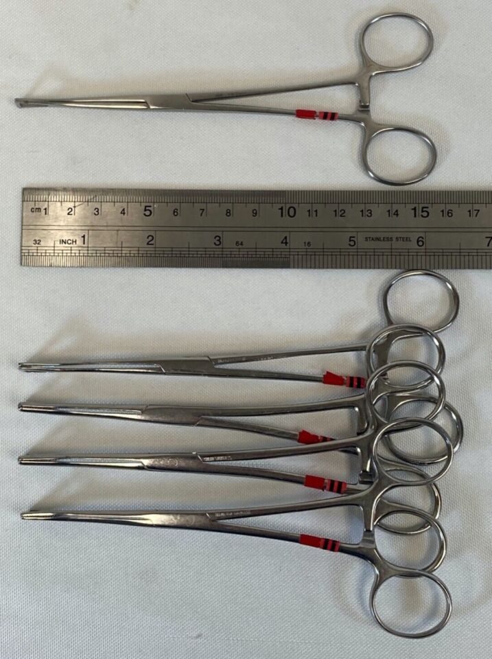 SKLAR 6.5" Straight Pennington Grasping Forceps - Set of 5 — photo 7