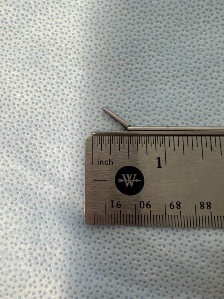 PILLING 50-5245 Laryngeal Straight Forceps 2mm X 10mm X 40cm — photo 6