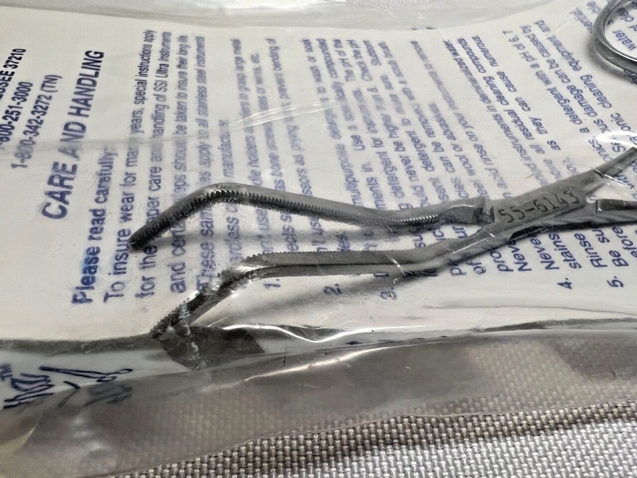 SSI ULTRA 55-6143 Cooley Neonatal Carotid Clamp 5" Length — photo 3