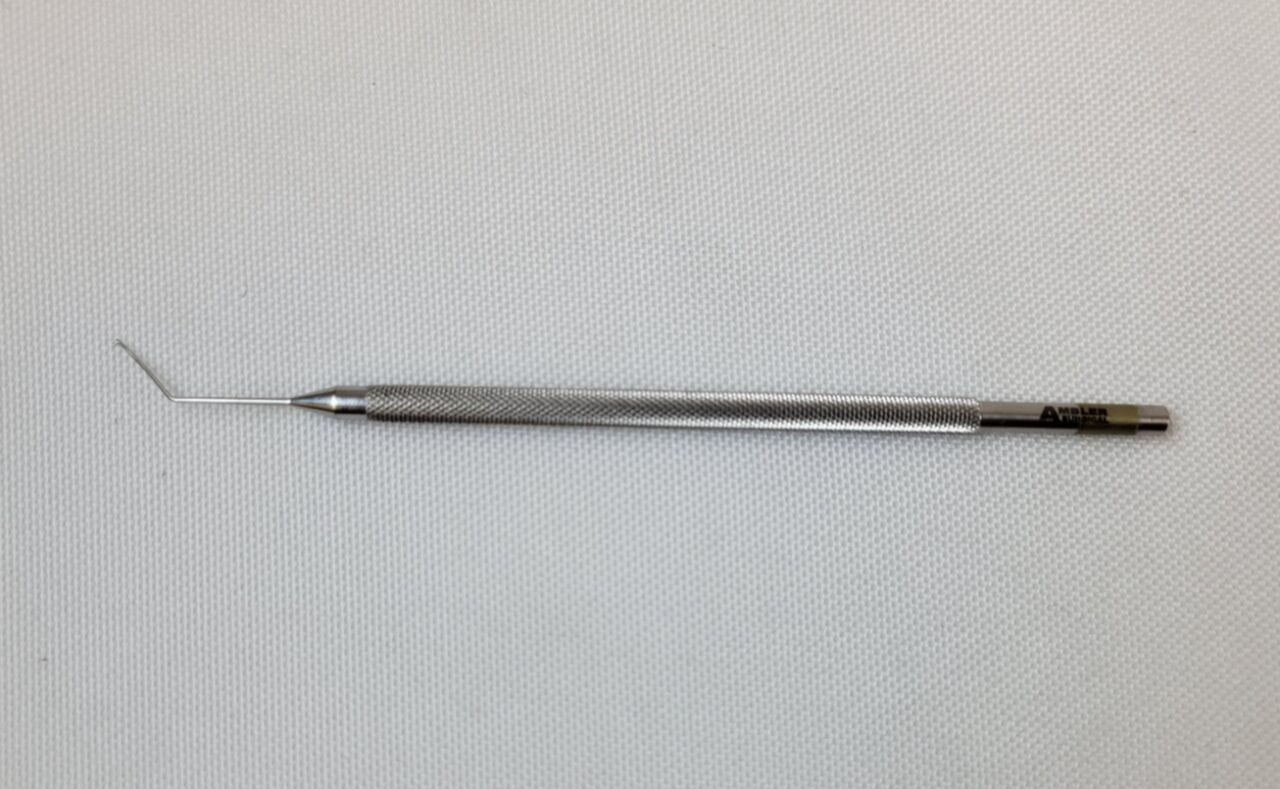AMBLER SURGICAL 3651E Osher Nucleus Manipulator Angled Shaft 0.5mm K-Shaped