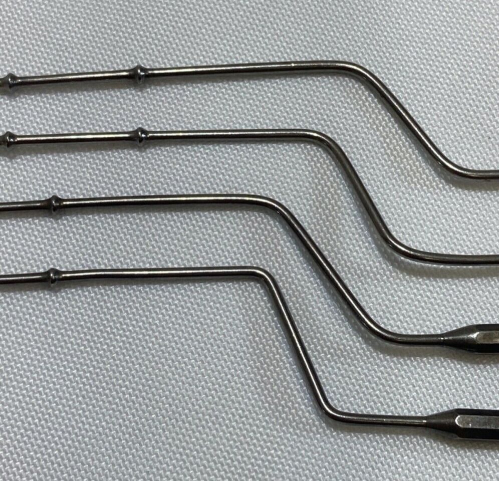 AZTEC SURGICAL  Set of 4 8" Malleable Bayonet Ball Probe Set ENT Neuro Orthopedic — photo 4