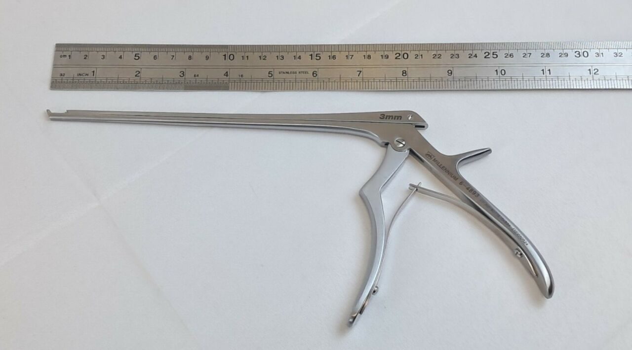MILLENNIUM 6-4893 40 Deg. Up 8In. 3mm Kerrison Ejector Rongeur Micro Hand — photo 6