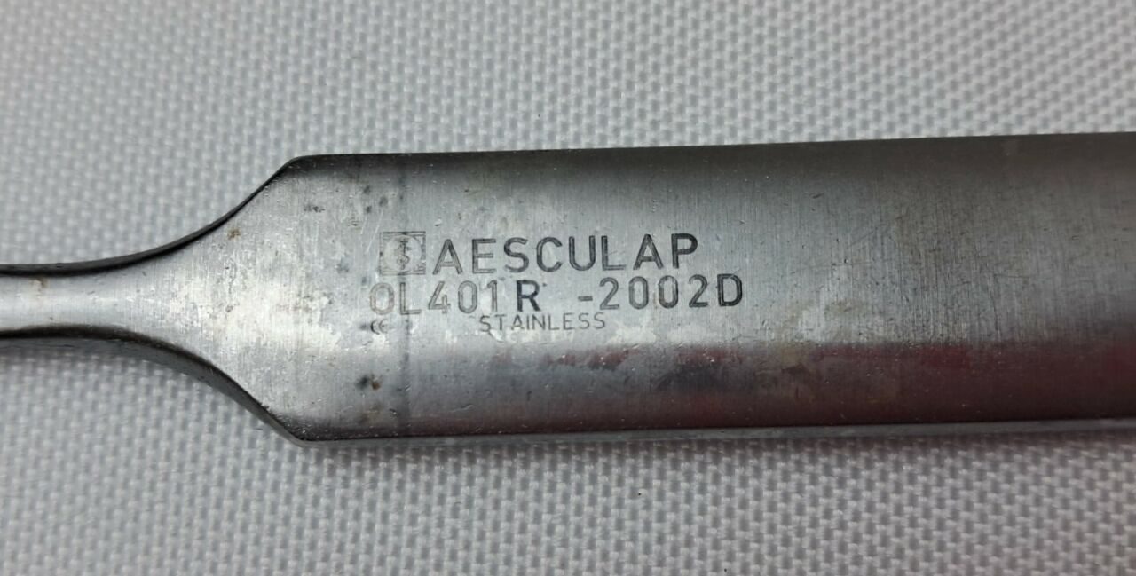 AESCULAP OL401R Joseph Bone Rasp, Straight, Serrated, 7.5mm, 165mm — photo 4