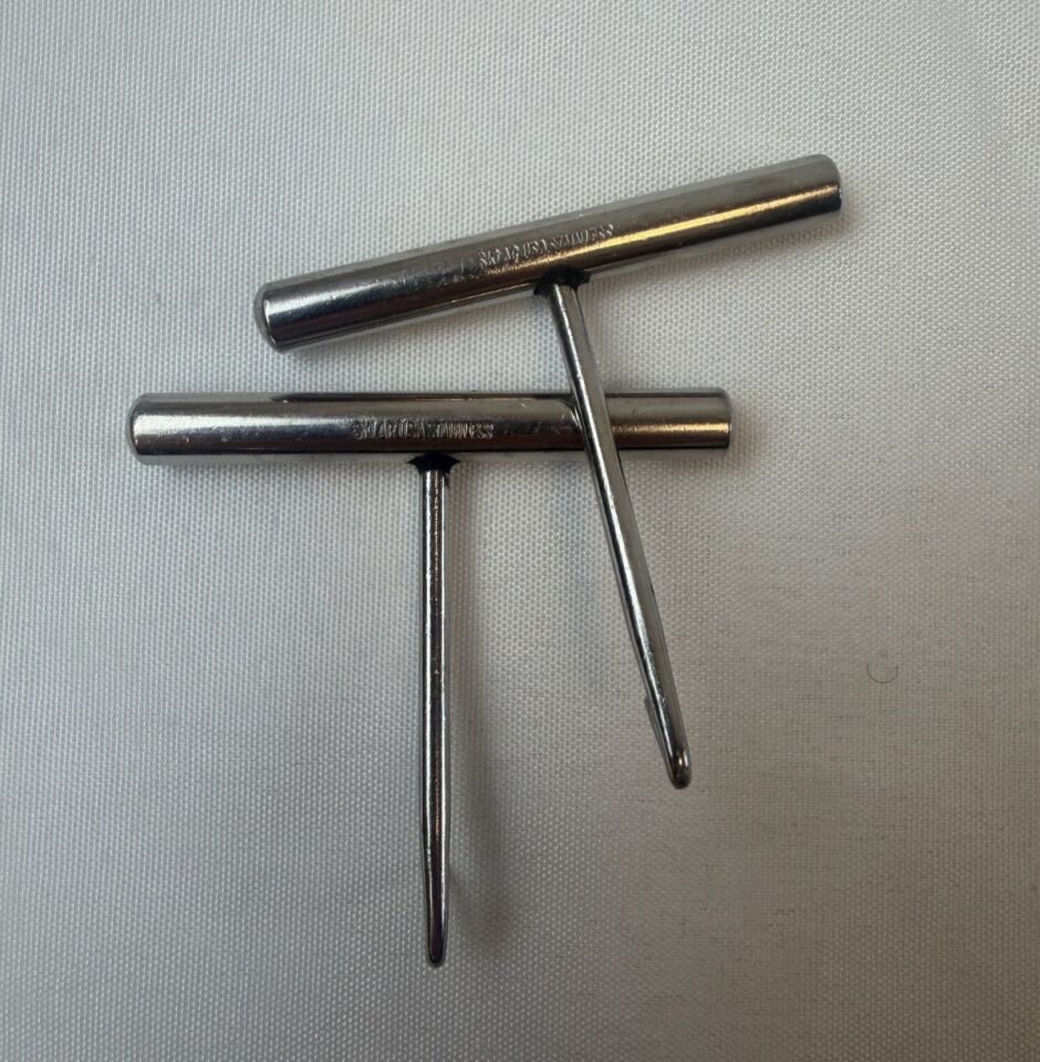 SKLAR  Pair of Gigli Saw Solid T-Handles Orthopedic Neurology — photo 2