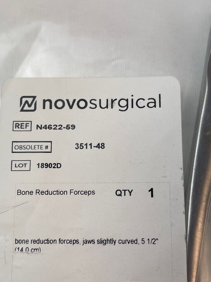NOVO SURGICAL N4622-59 Bone Reduction Forcep Crab Claw — photo 5