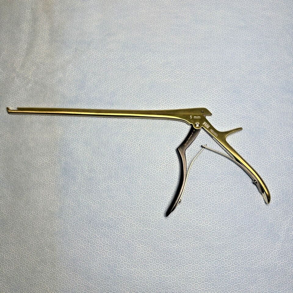 RUGGLES RB5965 Ultra-Coat Micro Kerrison Rongeur 5mm x 40deg UpBite 9in