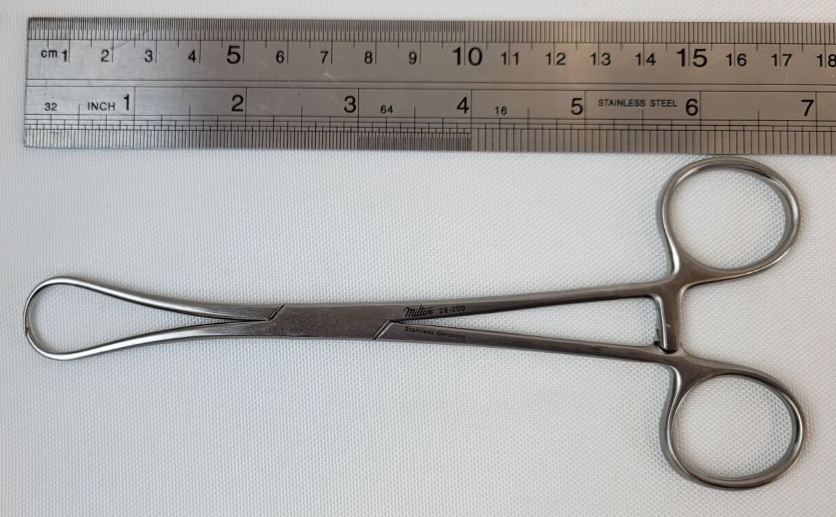 MILTEX 28-200 Ferguson Tenaculum Forceps, Straight Jaws, 6-3/4" — photo 8