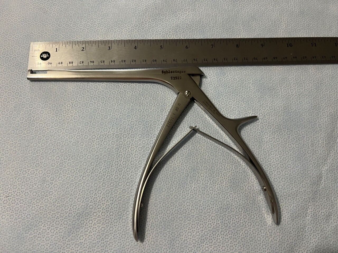 V. MUELLER NL 6002 90deg Bite 9-1/2" Length Schlesinger Cervical Punch Rongeur — photo 5