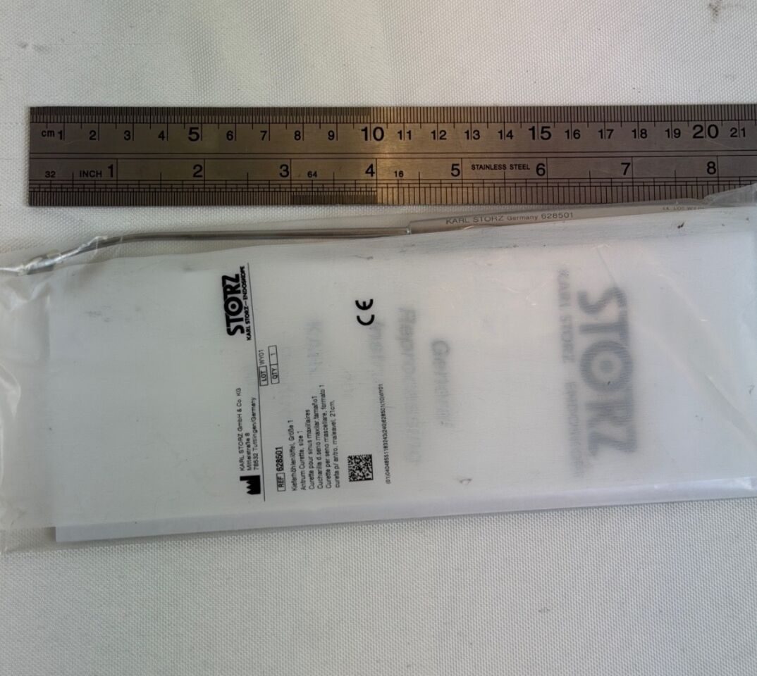 KARL STORZ 628501 1 21cm ENT Halle Malleable Antrum Curette Size 1 ENT — photo 4