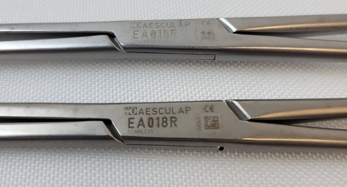 AESCULAP EA018R Allis Intestinal and Tissue Grasping Forceps - Set of 2 — photo 4