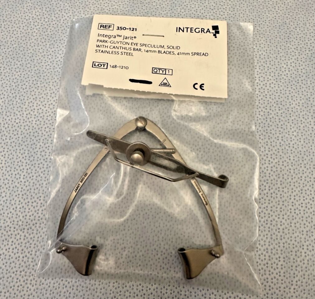 INTEGRA 350-121 Park-Guyton Eye Speculum w/ Canthus Bar 14MM Blades 41mm Spread