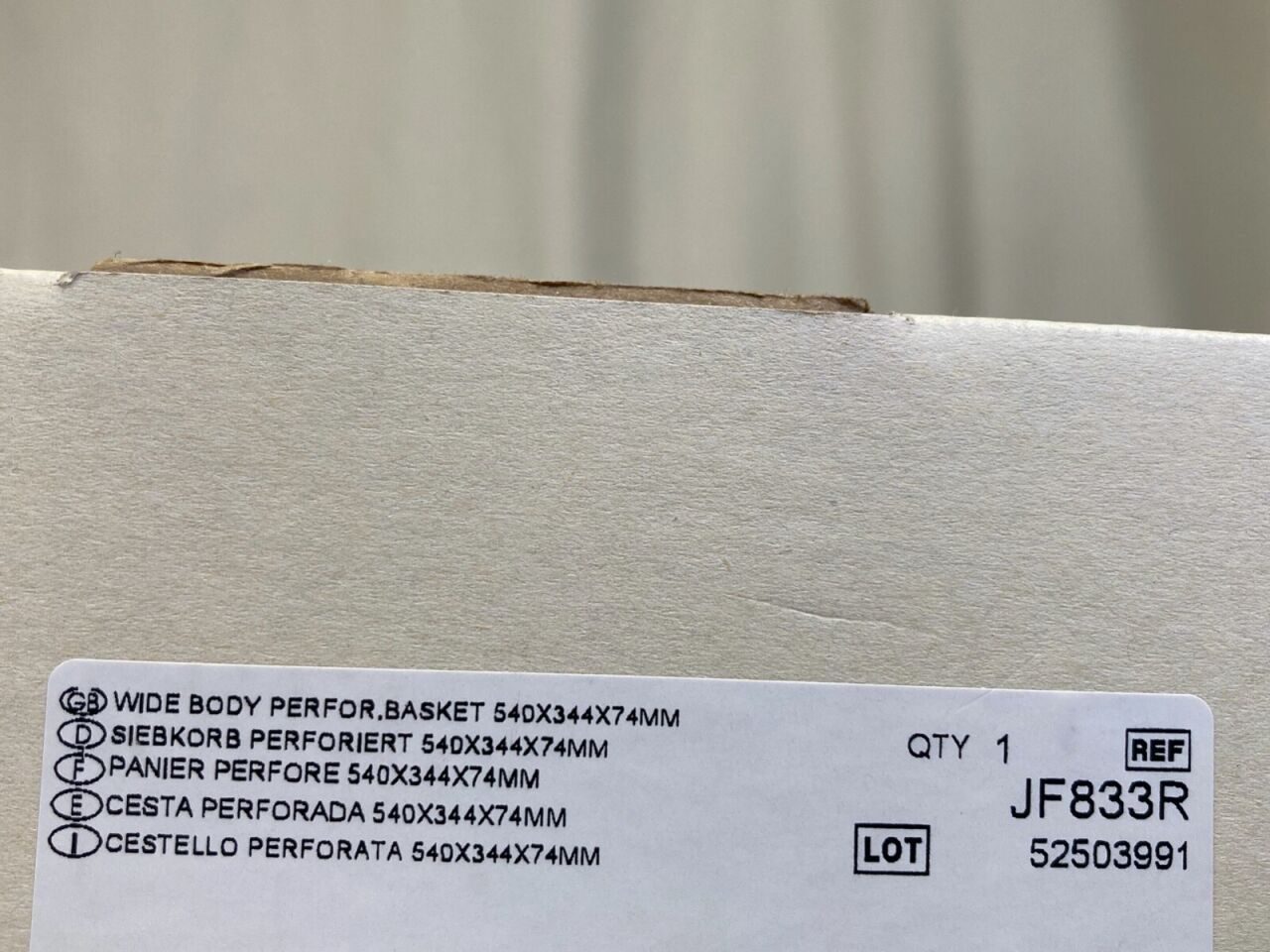 AESCULAP JF833R Wide Body Basket Sterilization Wire Basket 21" x 13.25" x 3" — photo 4