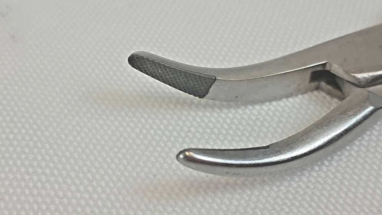 CODMAN 455-5511 Stratte Needle Holder 9" TC Tungsten Carbide Curved Diamond Jaw — photo 3