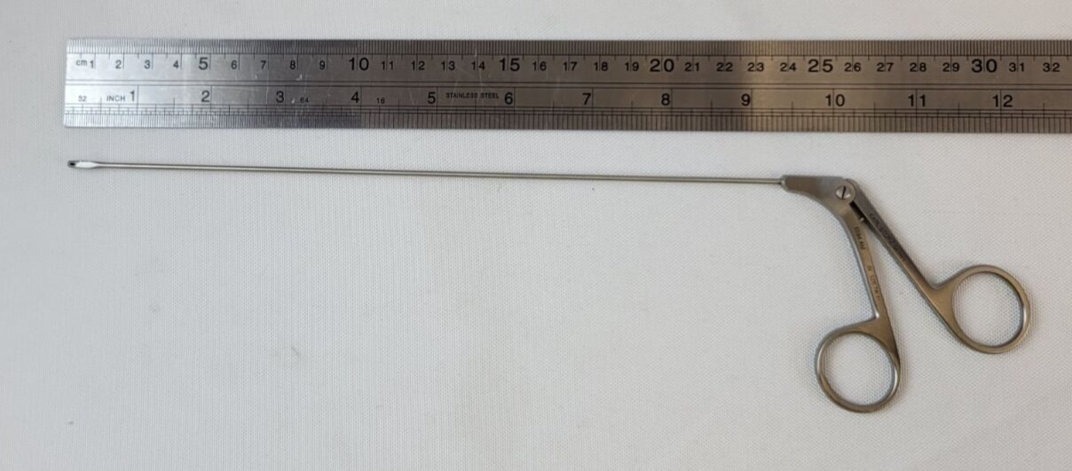 KARL STORZ 8594AM Laryngeal Biopsy Cupped Forceps 2mm Angled Right 45deg — photo 7