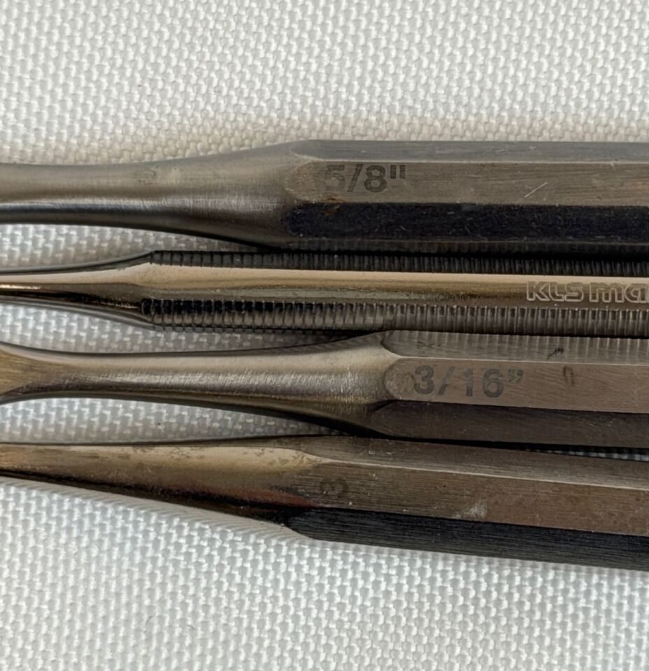 MILLENNIUM KLS MARTIN 3mm 4.76mm 7mm & 15.8mm Hoke Osteotome Set - Set of 4 — photo 3