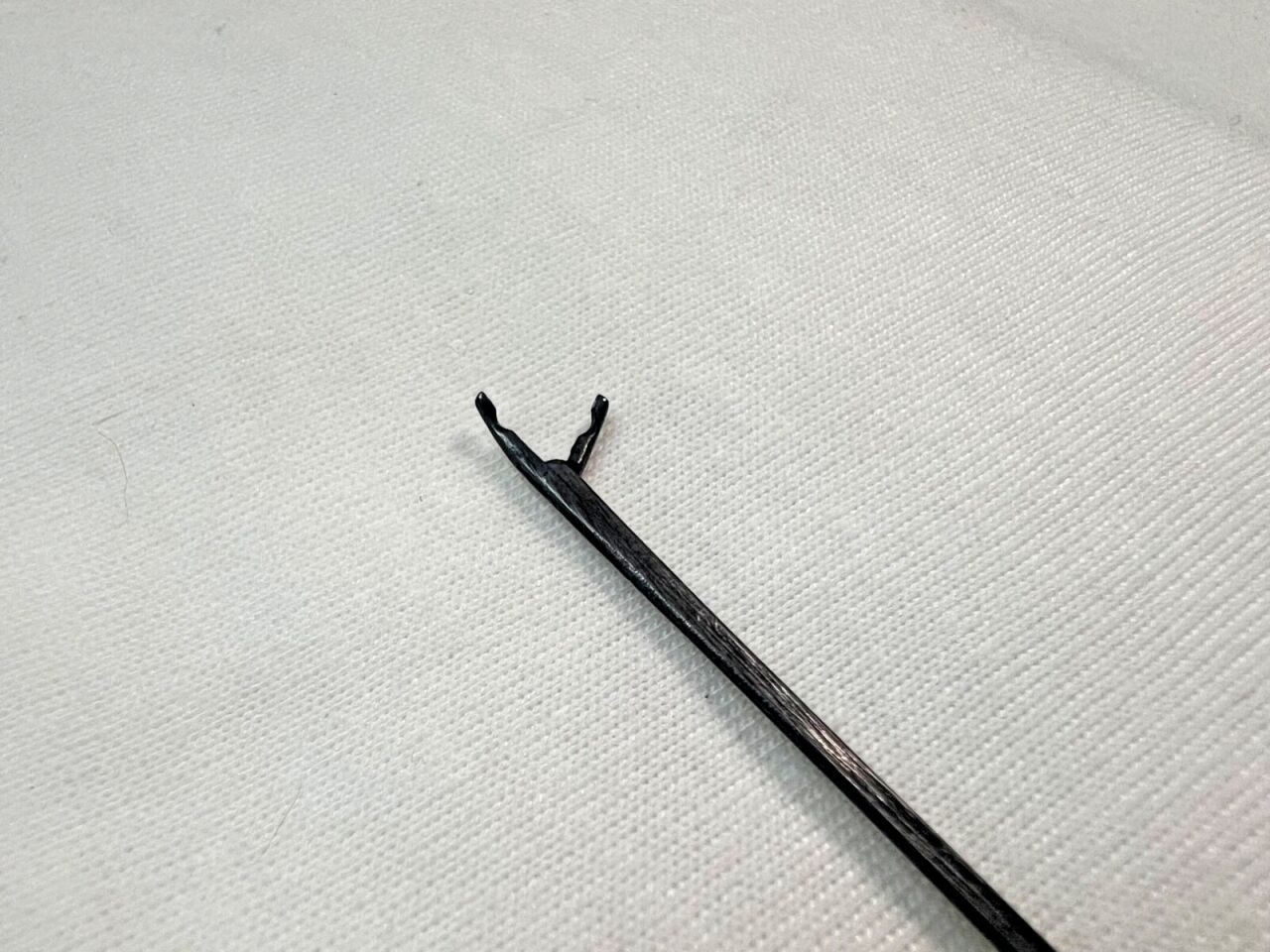 RICHARDS 13.1025 Delicate Cup ENT Forceps Curved Left 4mm x 3" Length — photo 3