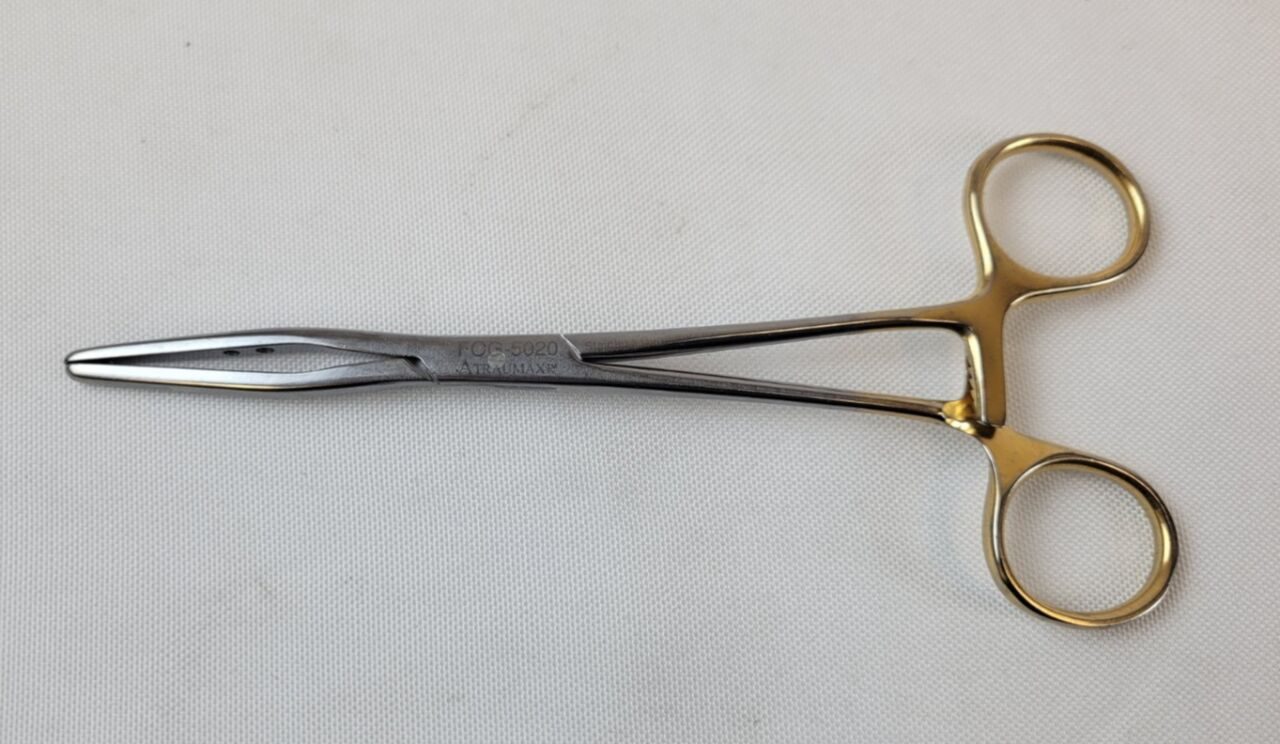 APPLIED VASCULAR FOG-5020 Atraumax Fogarty Forceps, Straight Jaw, 6-3/4"