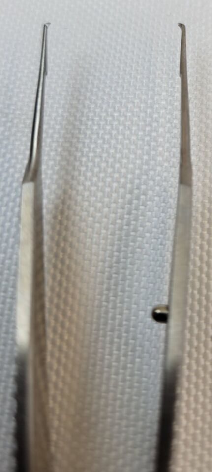 JARIT 355-161 Castroviejo Suture Tying Forceps, 1x2 Teeth, 4.25" Ophthalmology — photo 3