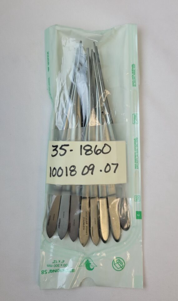 AESCULAP MD463 Cushing Tissue Forceps, 1 x 2 Teeth, 7" Length Set of 2 — photo 8