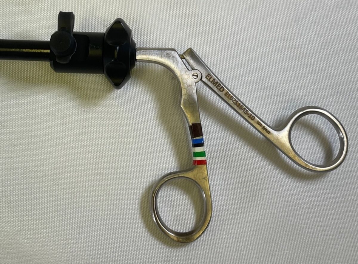 ELMED EL6251645-10 Insulated Hunter DeBakey Grasper 10 5mm Shaft 45cm Laparoscopy — photo 2