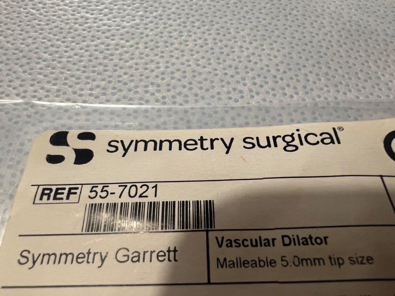 SYMMETRY SURGICAL 55-7021 Garrett Vascular Dilator Malleable 5mm Tip X 8" Length — photo 3