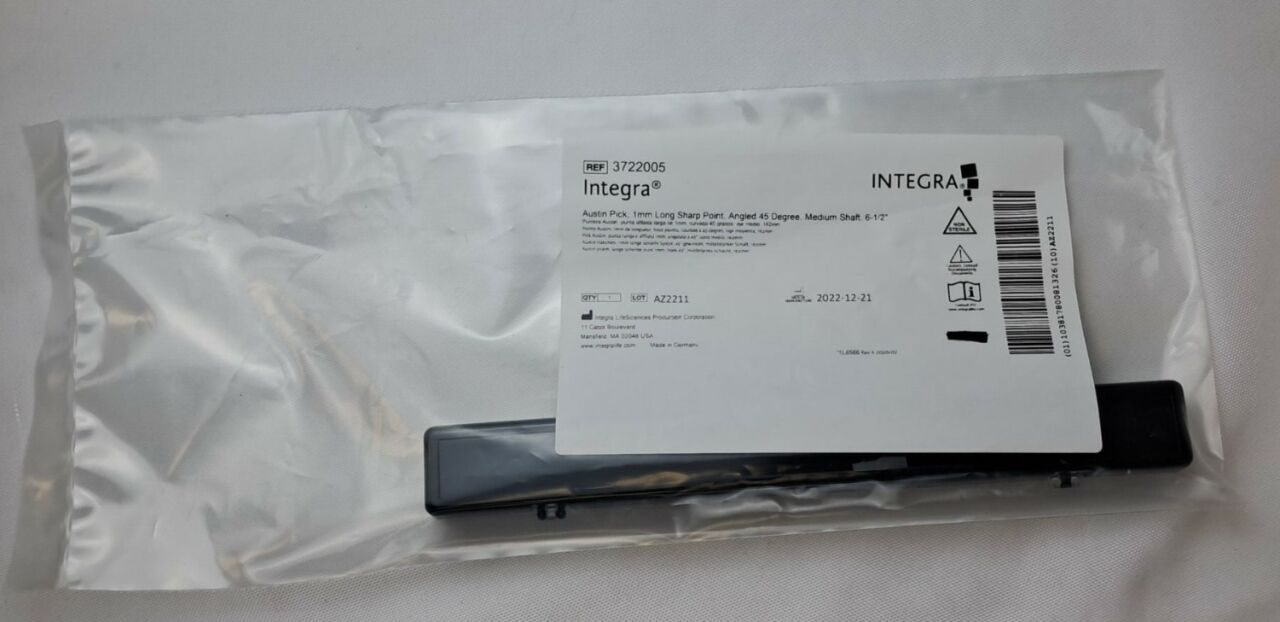 INTEGRA 3722005 Autism Pick, 1mm, Long, Sharp Point, Angled 45 Degree — photo 2