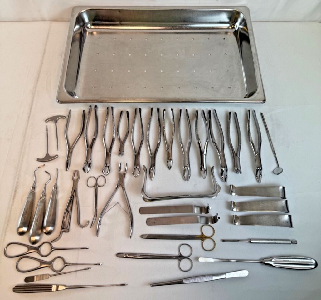 W. LORENZ KLS Martin 36 Piece Dental Tray Oral Surgery Set w/ Perforated Pan