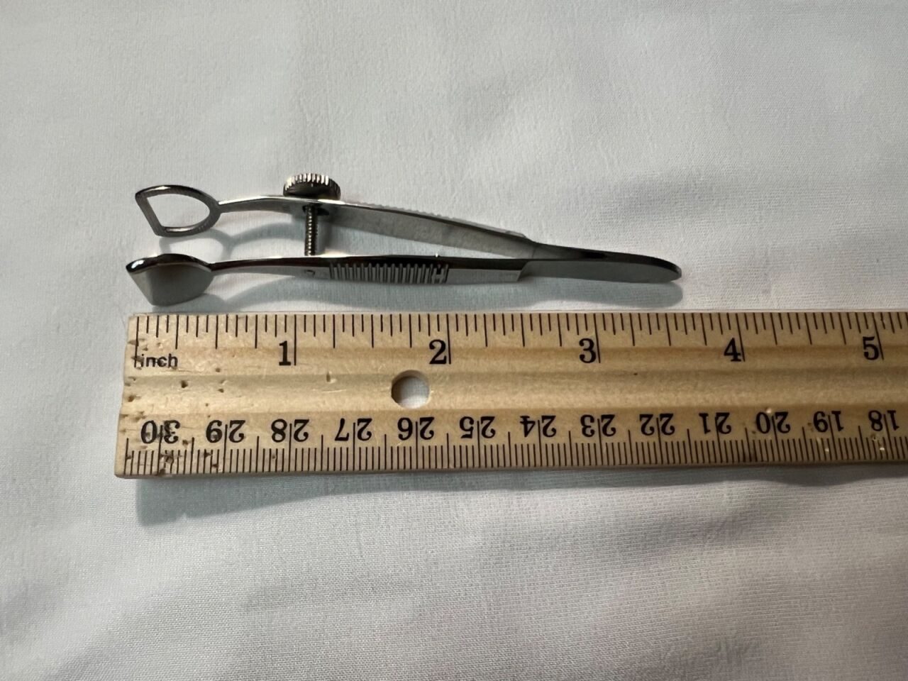 KARL STORZ E2580 Wies Chalazion Forceps 15mm Lower & 9x12mm Upper Plates 3.7" L — photo 5
