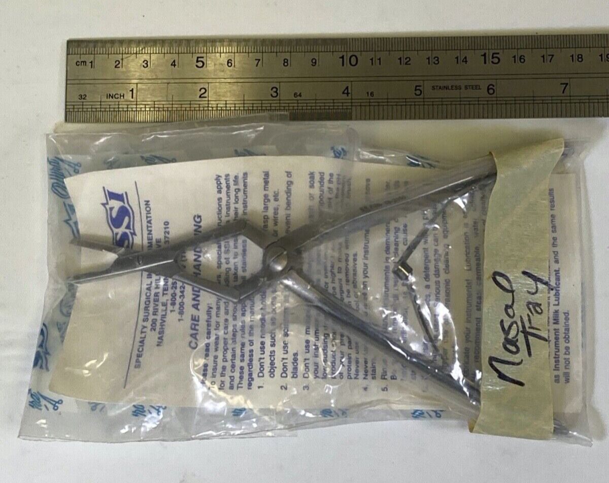 SSI ULTRA 66-2560 Jansen-Middleton Forcep 4mm x 11mm x 170mm Long ENT — photo 7