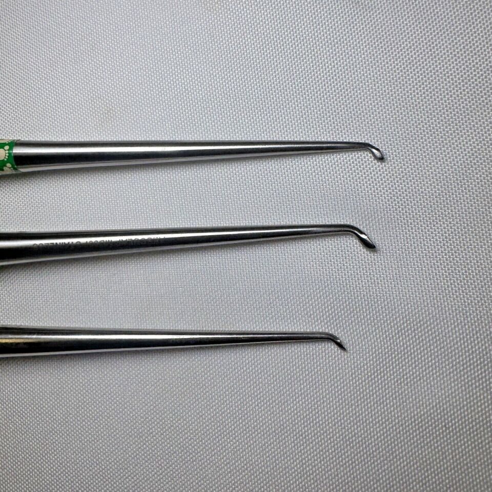 AESCULAP Sizes 0,2,3 Set of 3 EPSTEIN Bone Curettes — photo 2