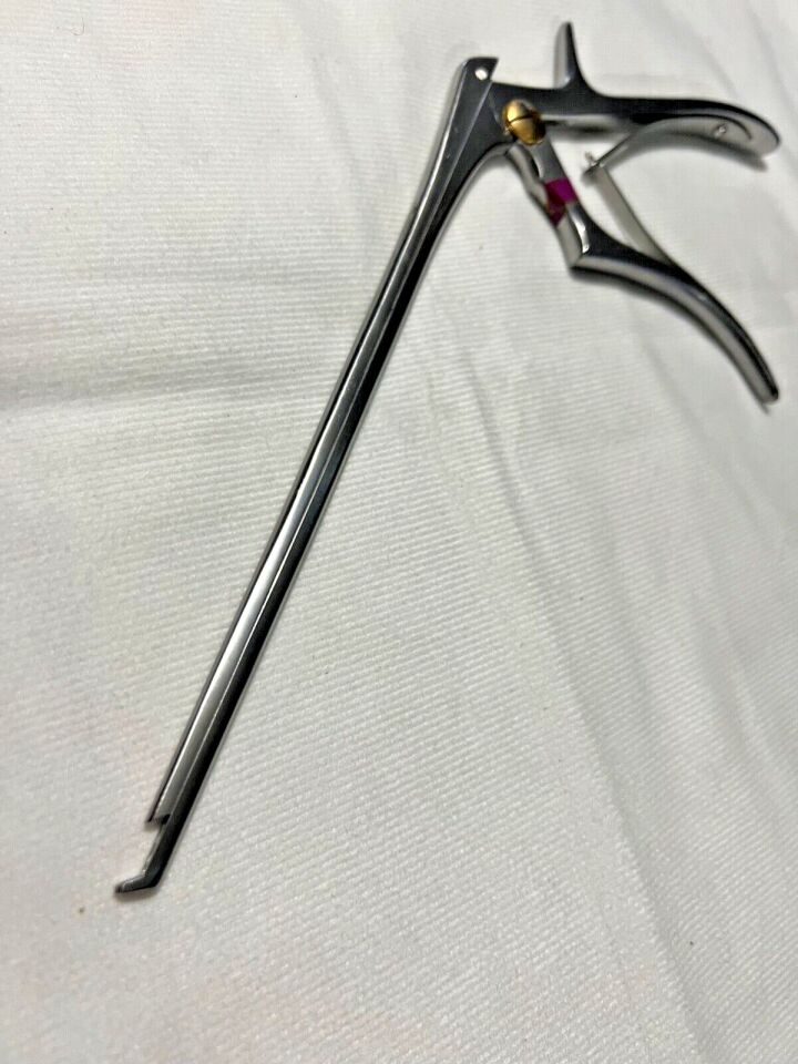 SSI ULTRA 57-0763 Kerrison Rongeur 3mm Thin Footplate 40deg Upbite X 8" Length — photo 2